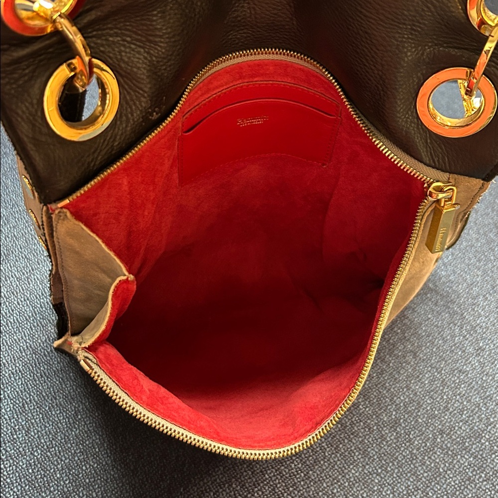 2942 Hammitt Crossbody Purse Shoulder Bag Leather  Gold Hardware - Picture 11 of 15